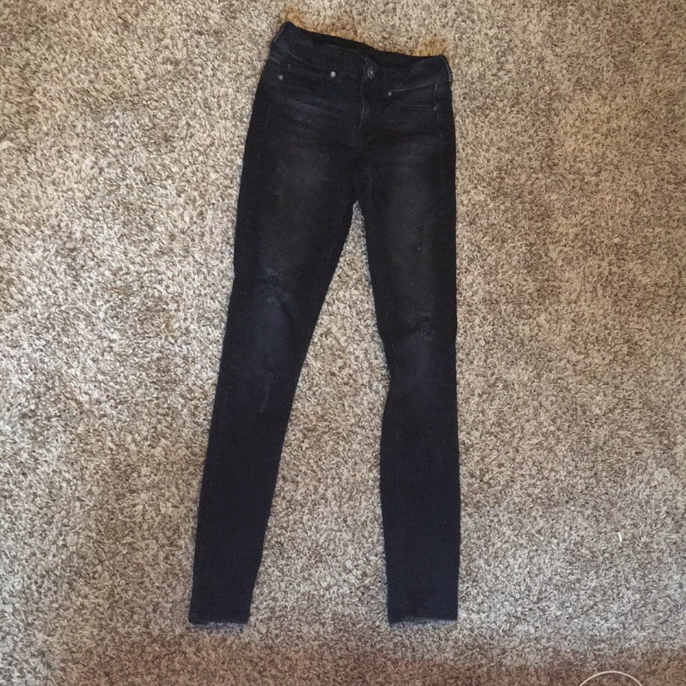 Maurice's black and grey jeans